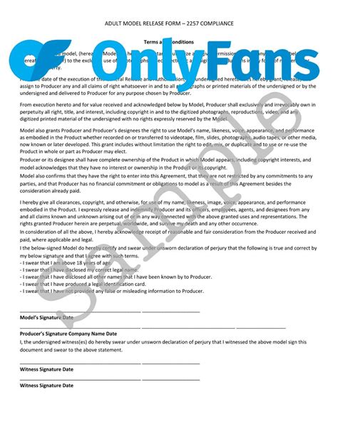 what is the release form on onlyfans|OnlyFans Release Form: When Do You Need It and。